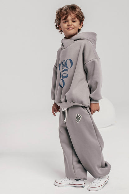 bluza dziecięca- WIDE GRAY HOODIE