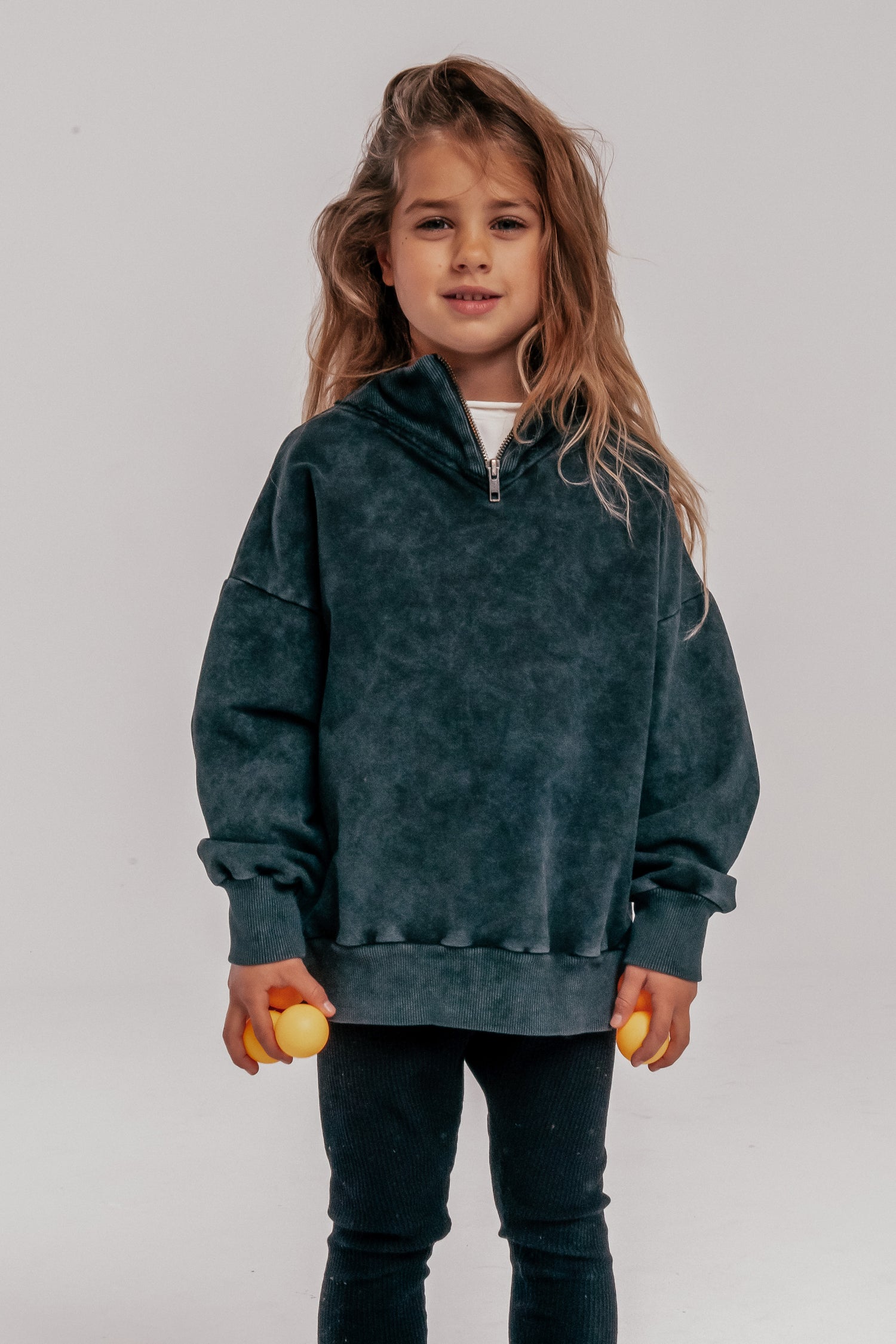 bluza dziecięca - ZIP UP VINTAGE SWEATSHIRT navy