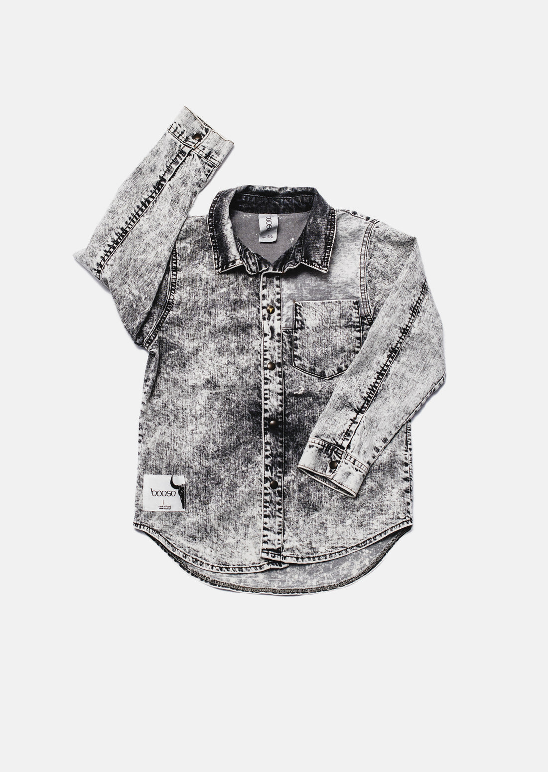 koszula dziecięca- GRAY JEANS SHIRT gray