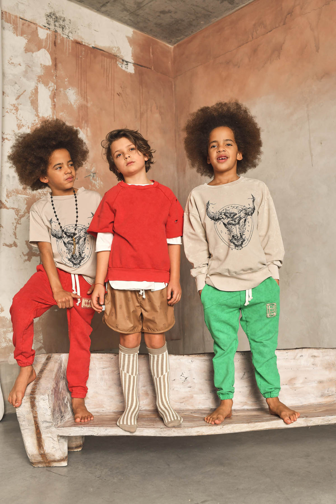 spodnie dziecięce- SHAPE NOMAD PANTS red