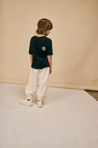 spodnie dziecięce - RELAXED PANTS ecru