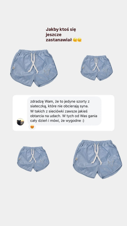 szorty dziecięce -  SWIM BISON SHORTS LIGHT BLUE