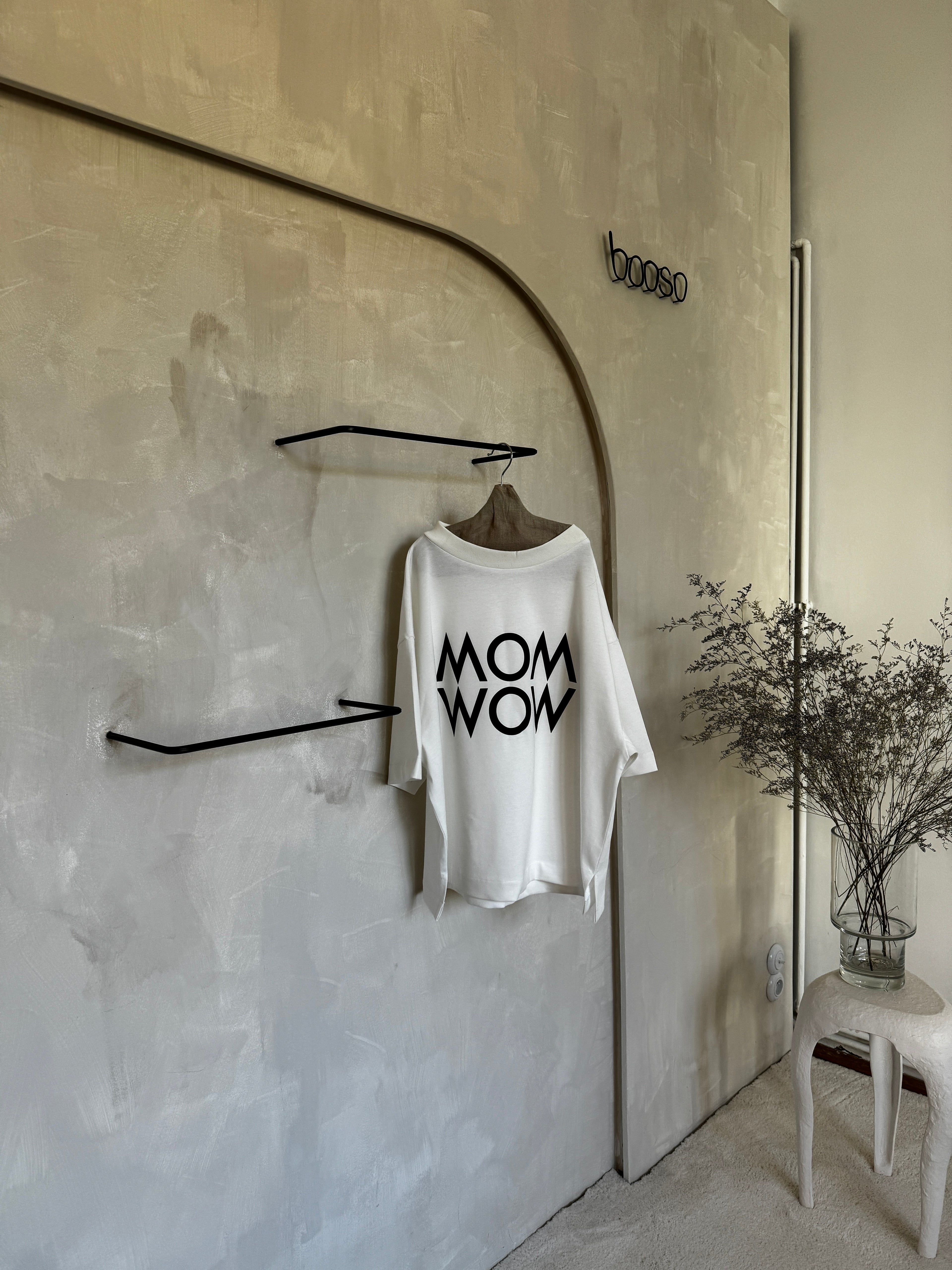 bluzka damska- MOM WOW TEE OLDIES white/black