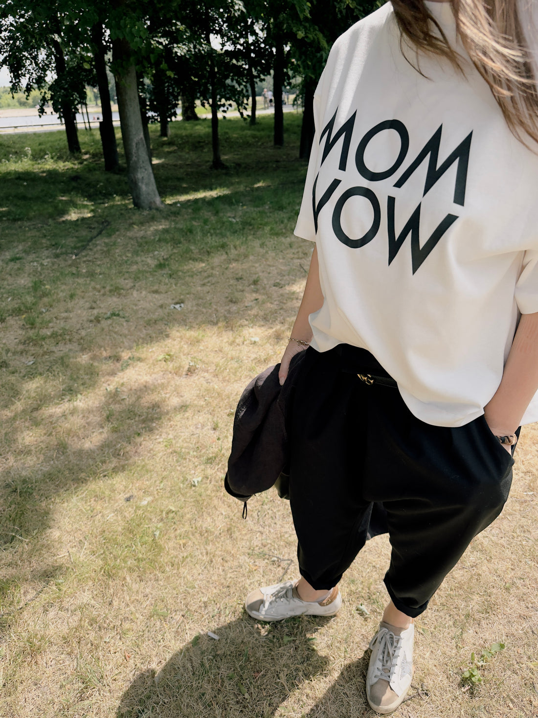 bluzka damska- MOM WOW TEE OLDIES white/black