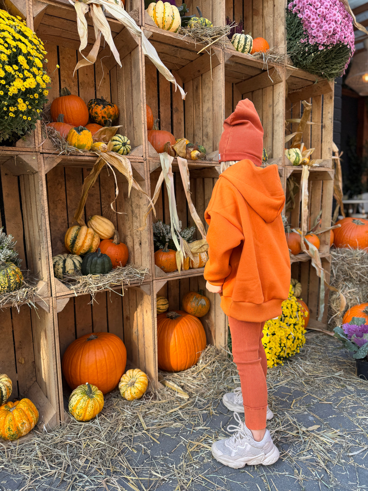 czapka dziecięca- RIBBING BEANIE dark orange