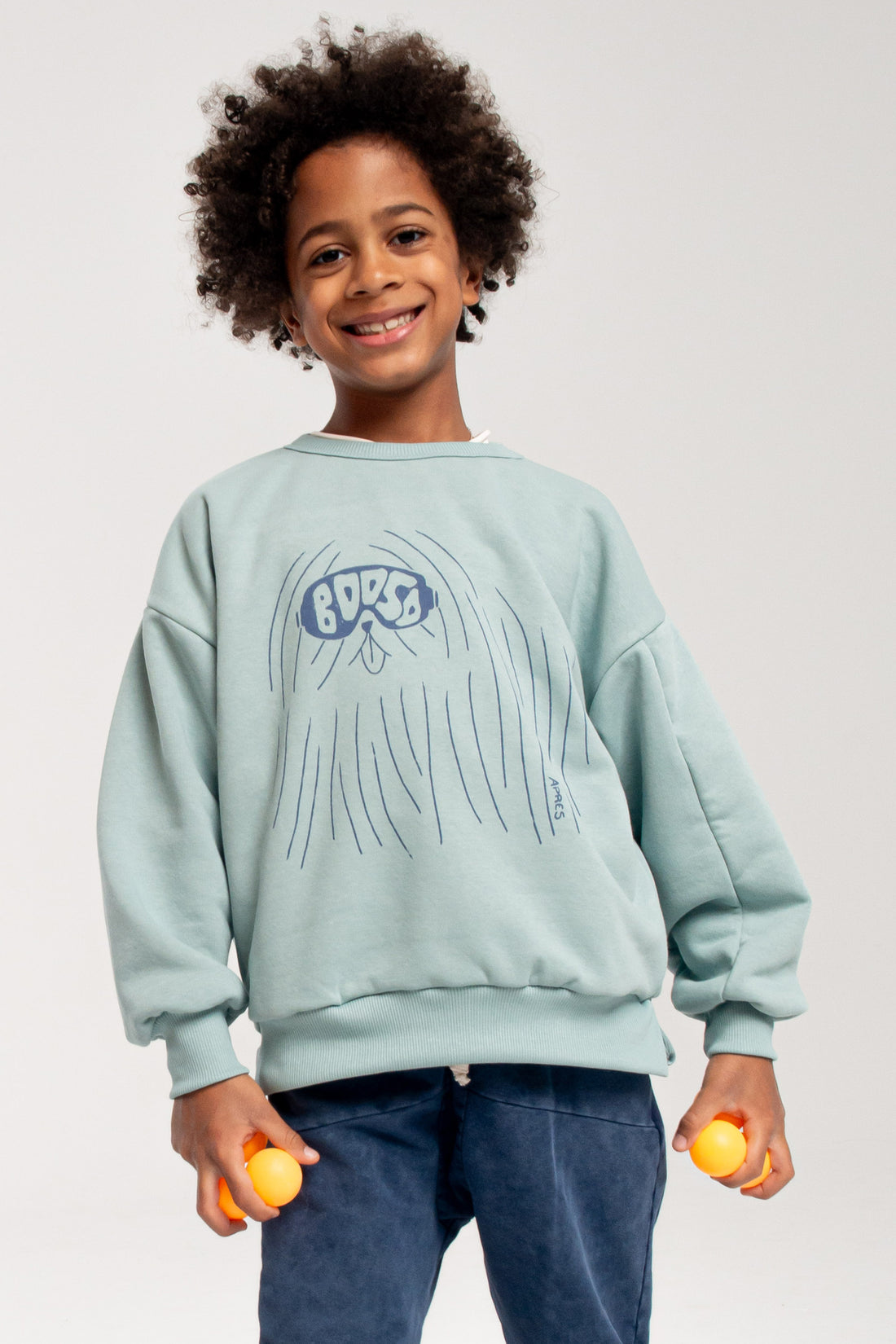 bluza dziecięca- WARM DOG SWEATSHIRT mint