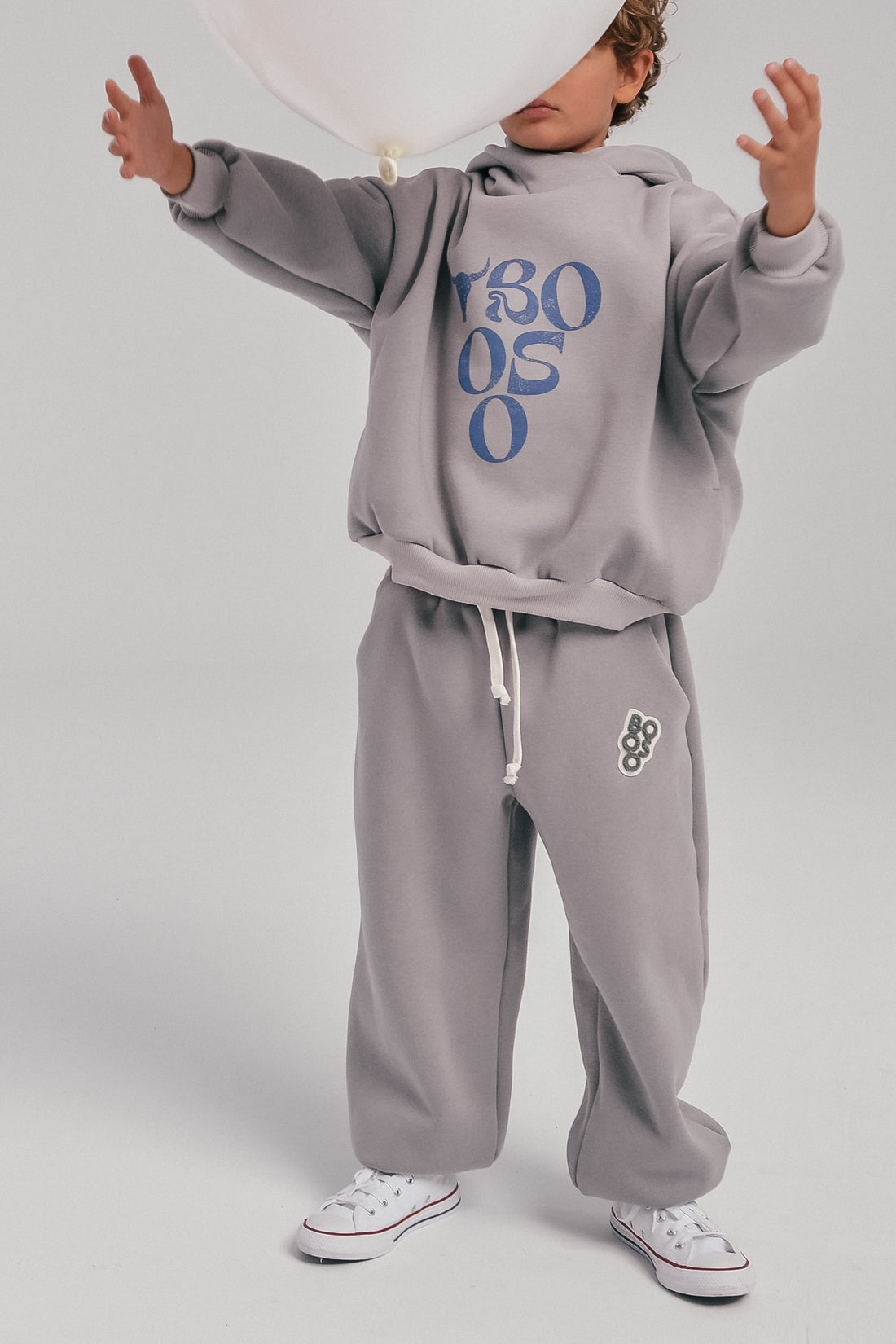 spodnie dziecięce- WARM WIDE PANTS grey