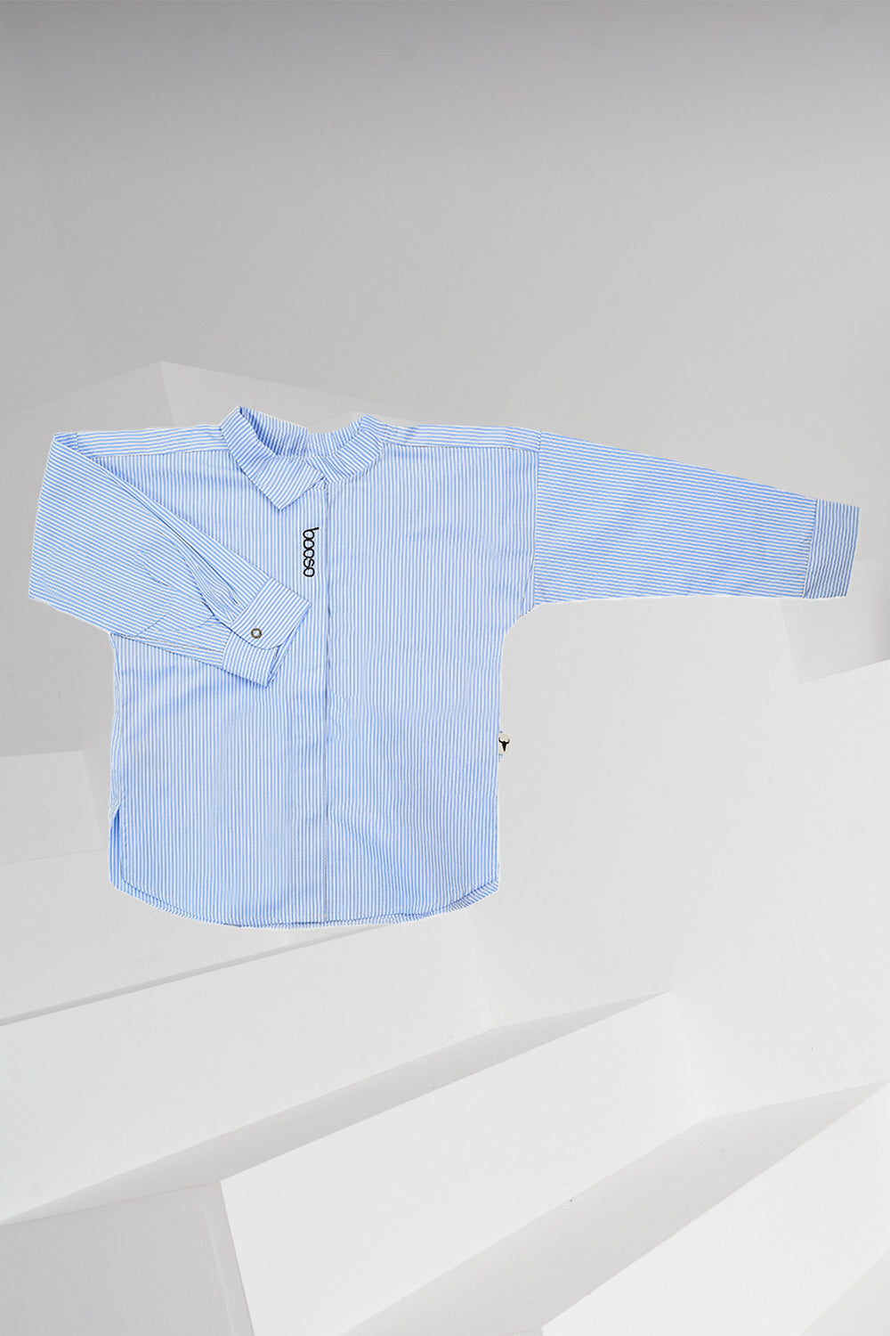 koszula dziecięca- SHIRT STRIPED white/blue