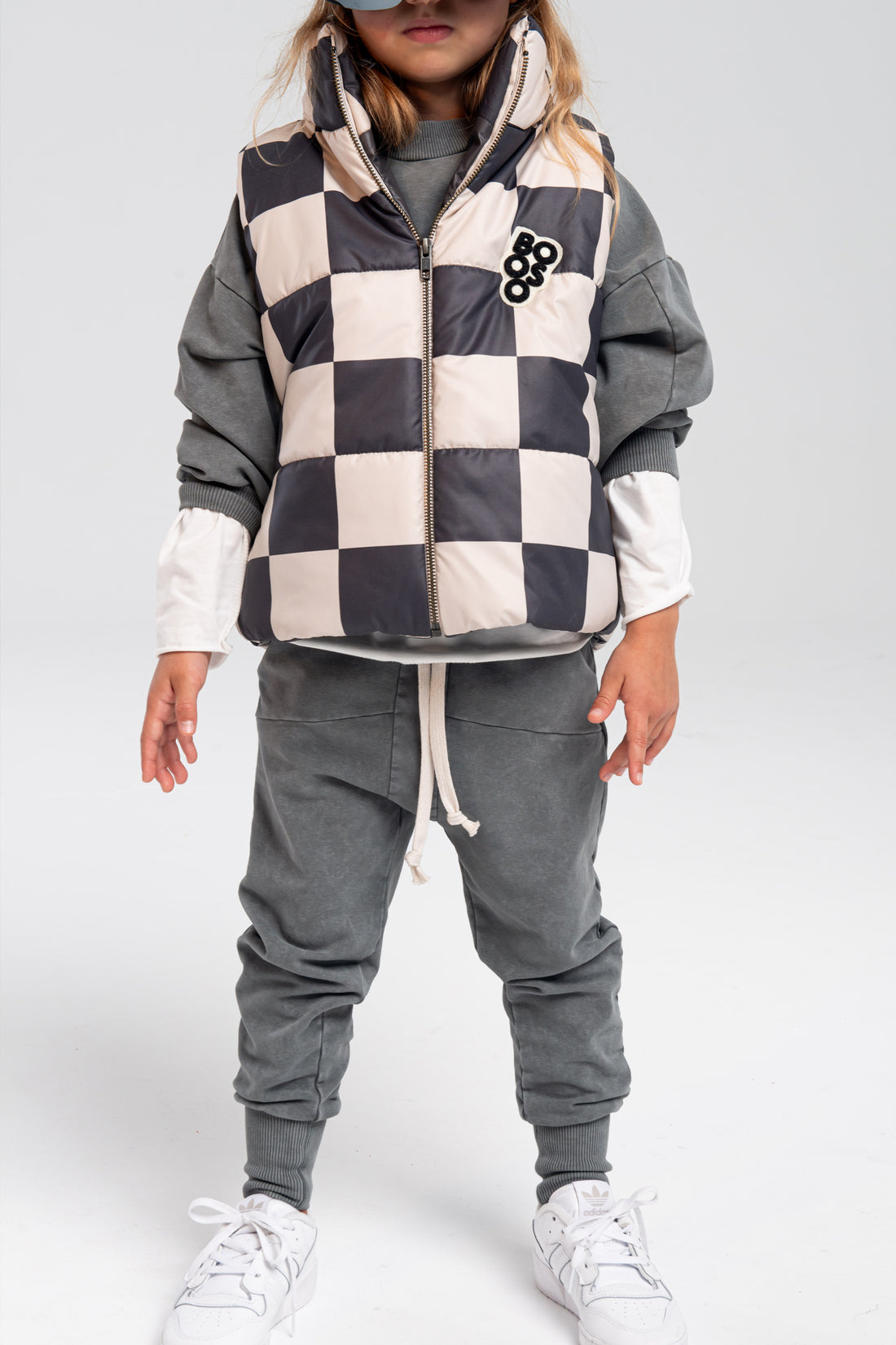 spodnie dziecięce- STRIPED PANTS steel