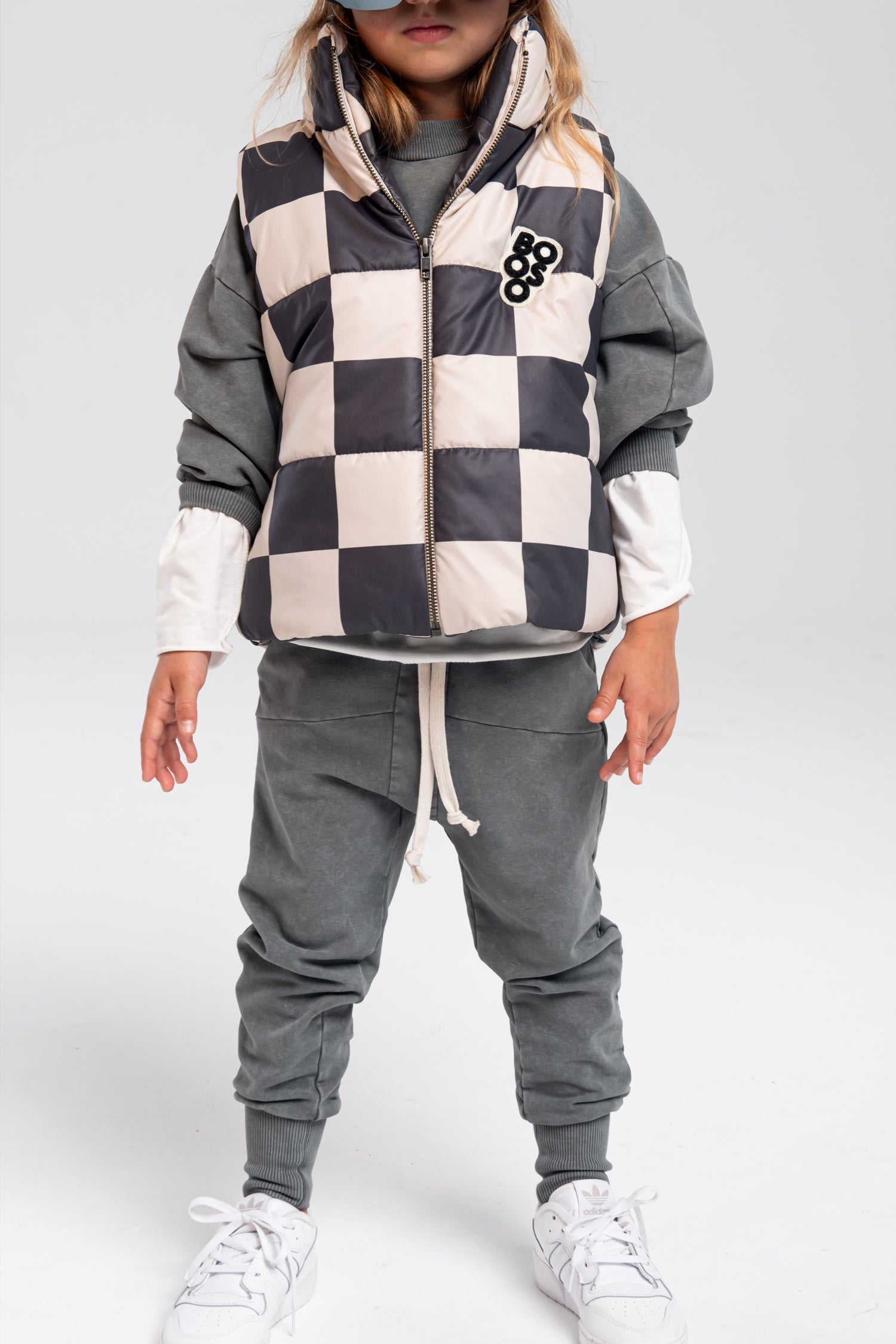 spodnie dziecięce- STRIPED PANTS steel