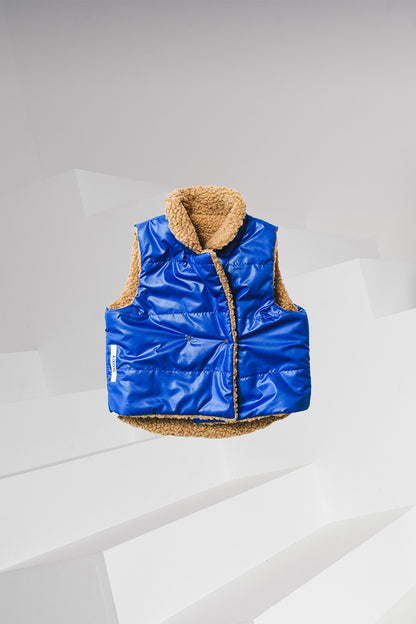 kamizelka dziecięca - TEDDY VEST cobalt