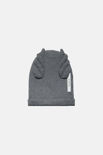 czapka dziecięca- RIBBING BEANIE WINGS dark melange