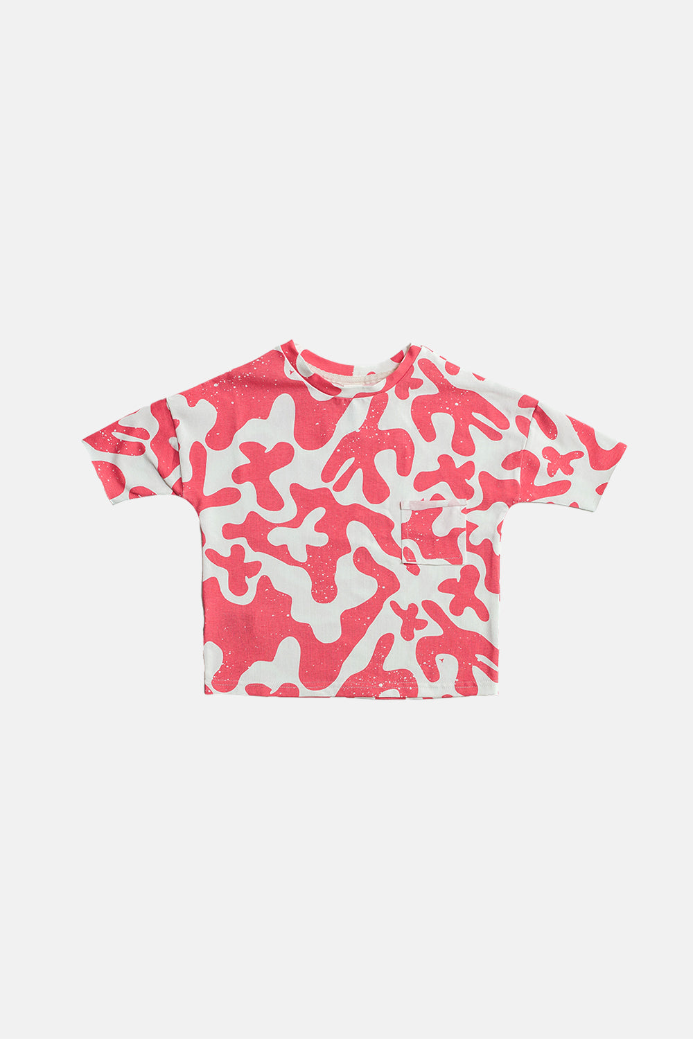 koszulka dziecięca- SPLASH SHORT TEE coral