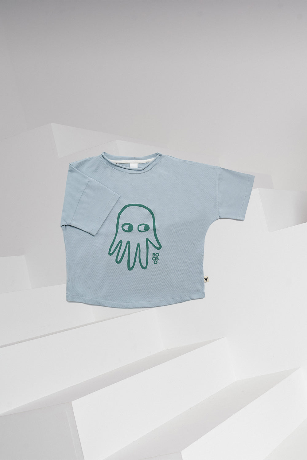 koszulka dziecięca- GHOST TEE light blue/green