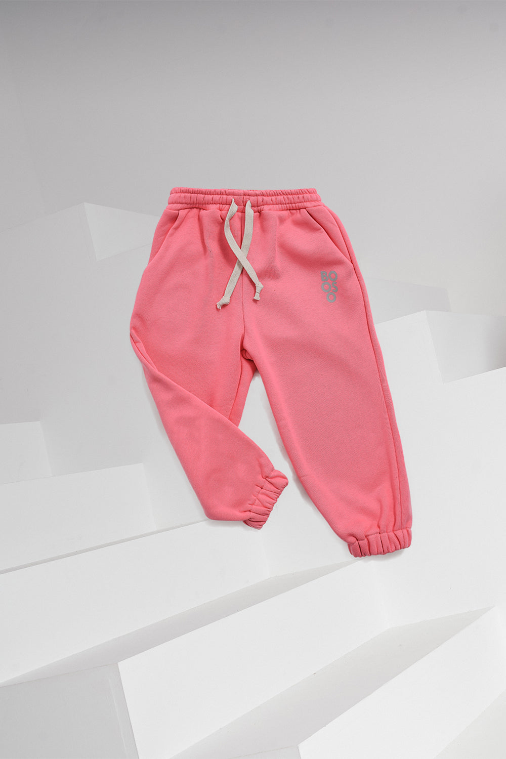 spodnie dziecięce -  WARM PANTS WIDE coral