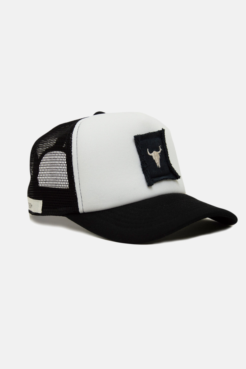 czapka dziecięca- BLACK PATCH CAP black/white