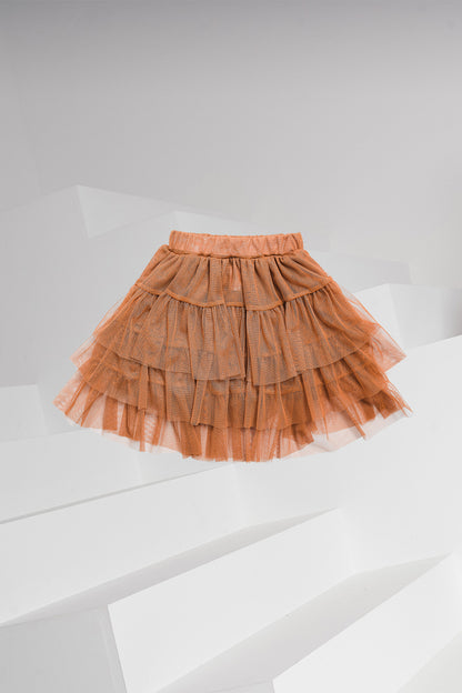 spódnica dziecięca- TULLE SKIRT camel