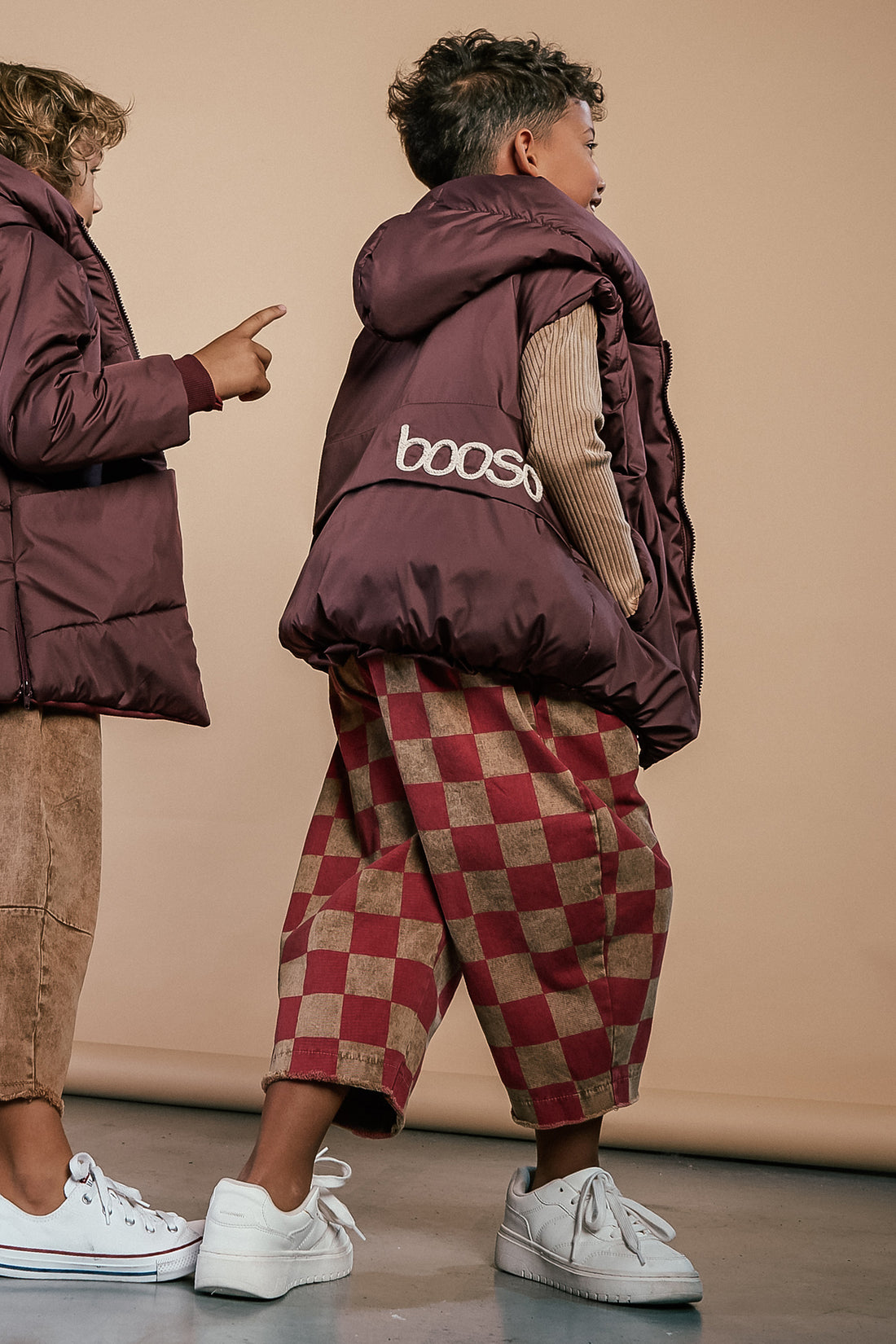 kamizelka dziecięca- WIDE VEST burgund