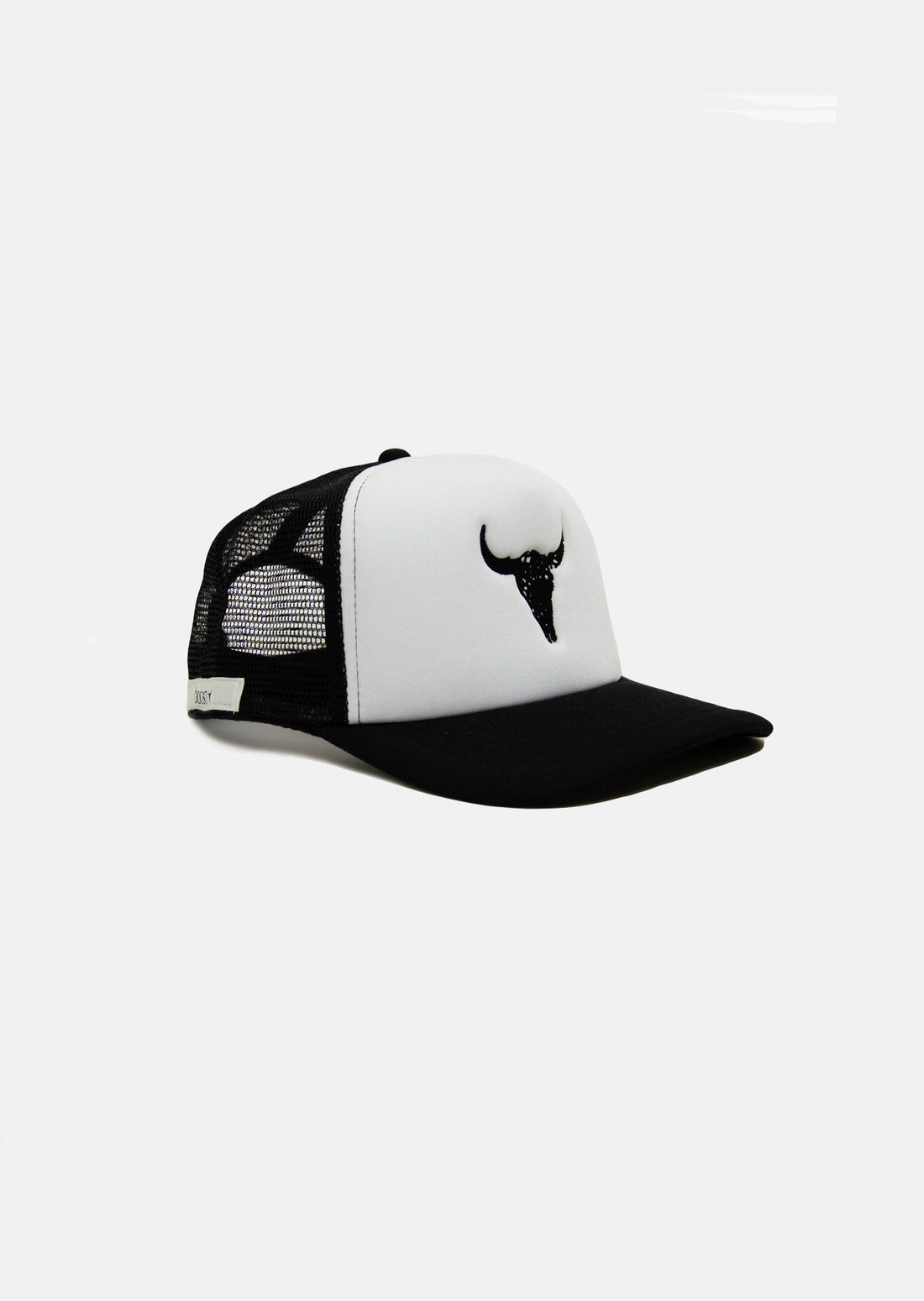 czapka dziecięca- BLACK BISON CAP black/white