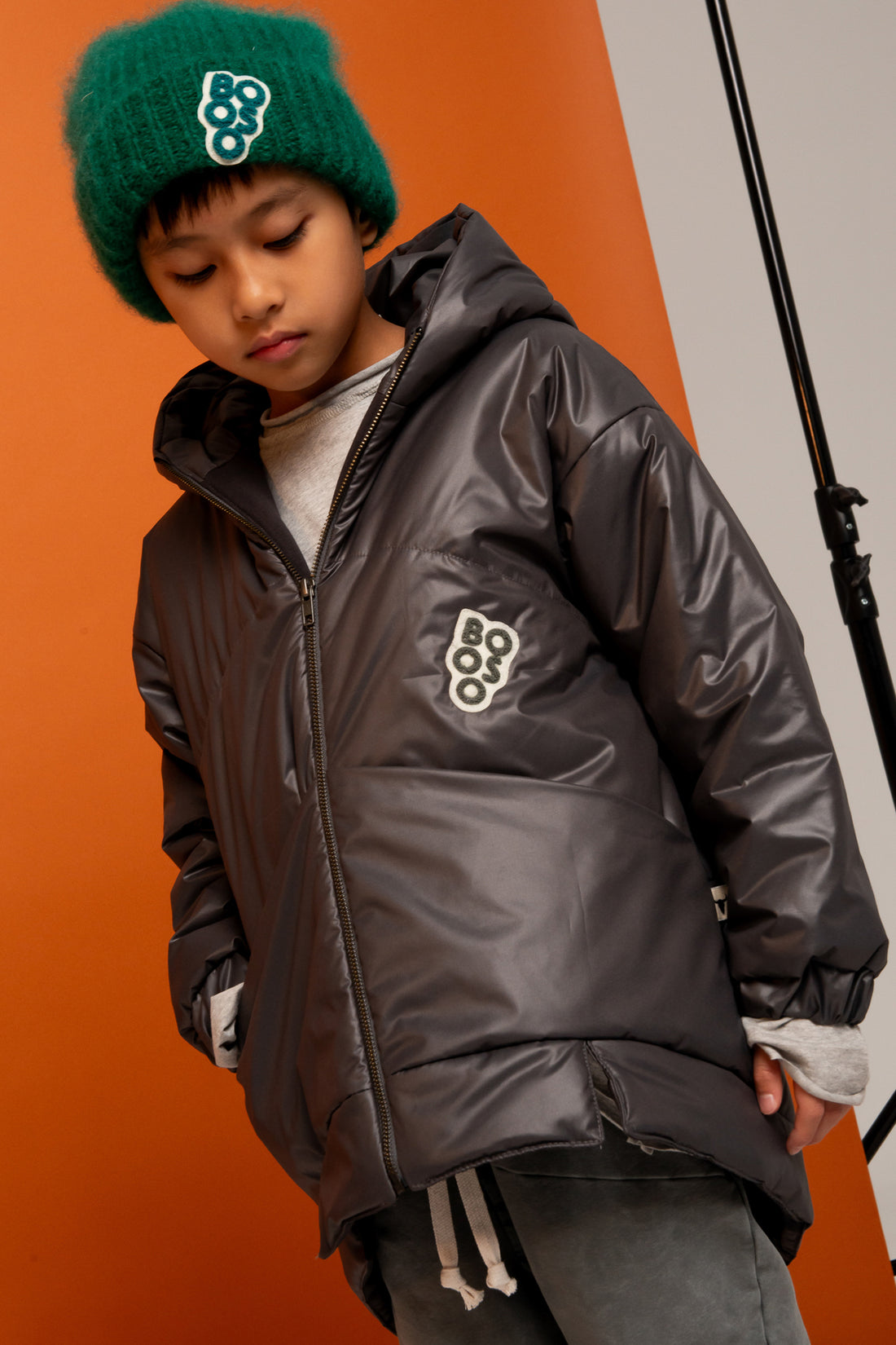 kurtka dziecięca- GRAPHITE CLASSIC COAT