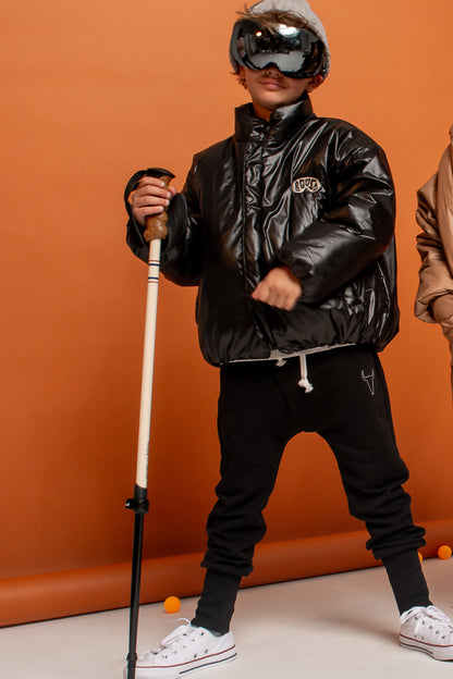 kurtka dziecięca- BLACK WIDE COAT