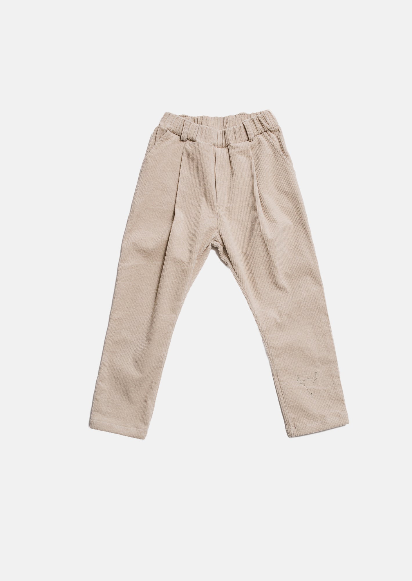spodnie dziecięce- Corduroy Pants Beż