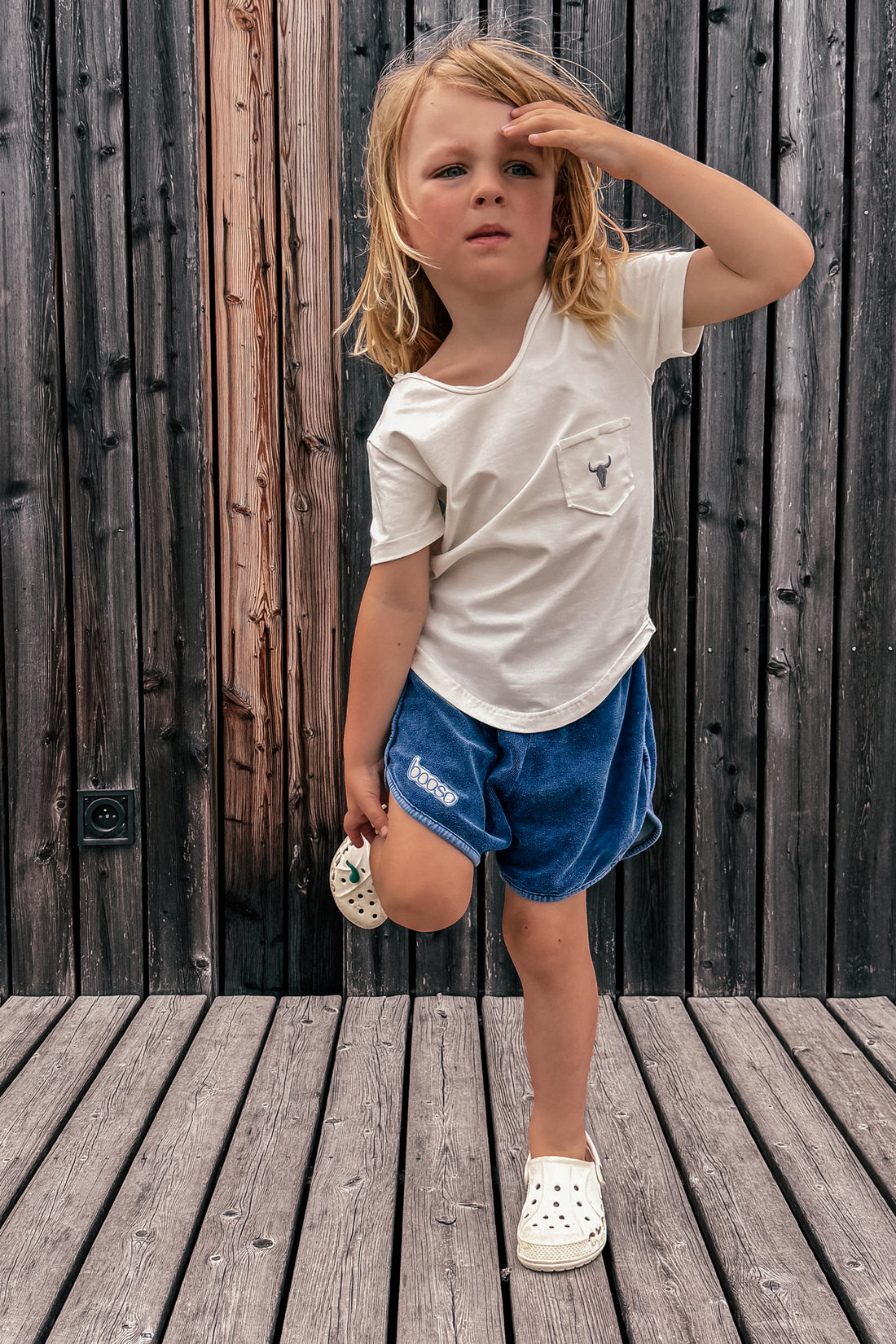 szorty dziecięce- FROTTE BLUE SHORTS
