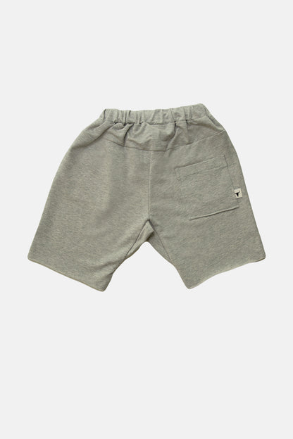 szorty dziecięce - GRAY MARL SHORTS gray marl