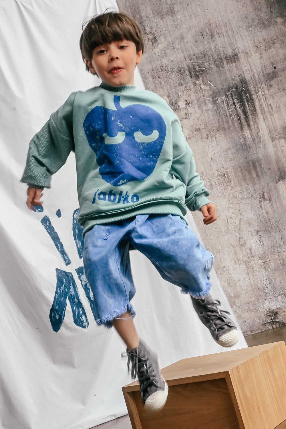 szorty dziecięce - JEANS SHORTS sky blue
