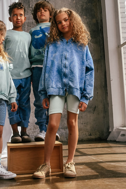 getry dziecięce- LEGGINS COLLAR mint/ecru