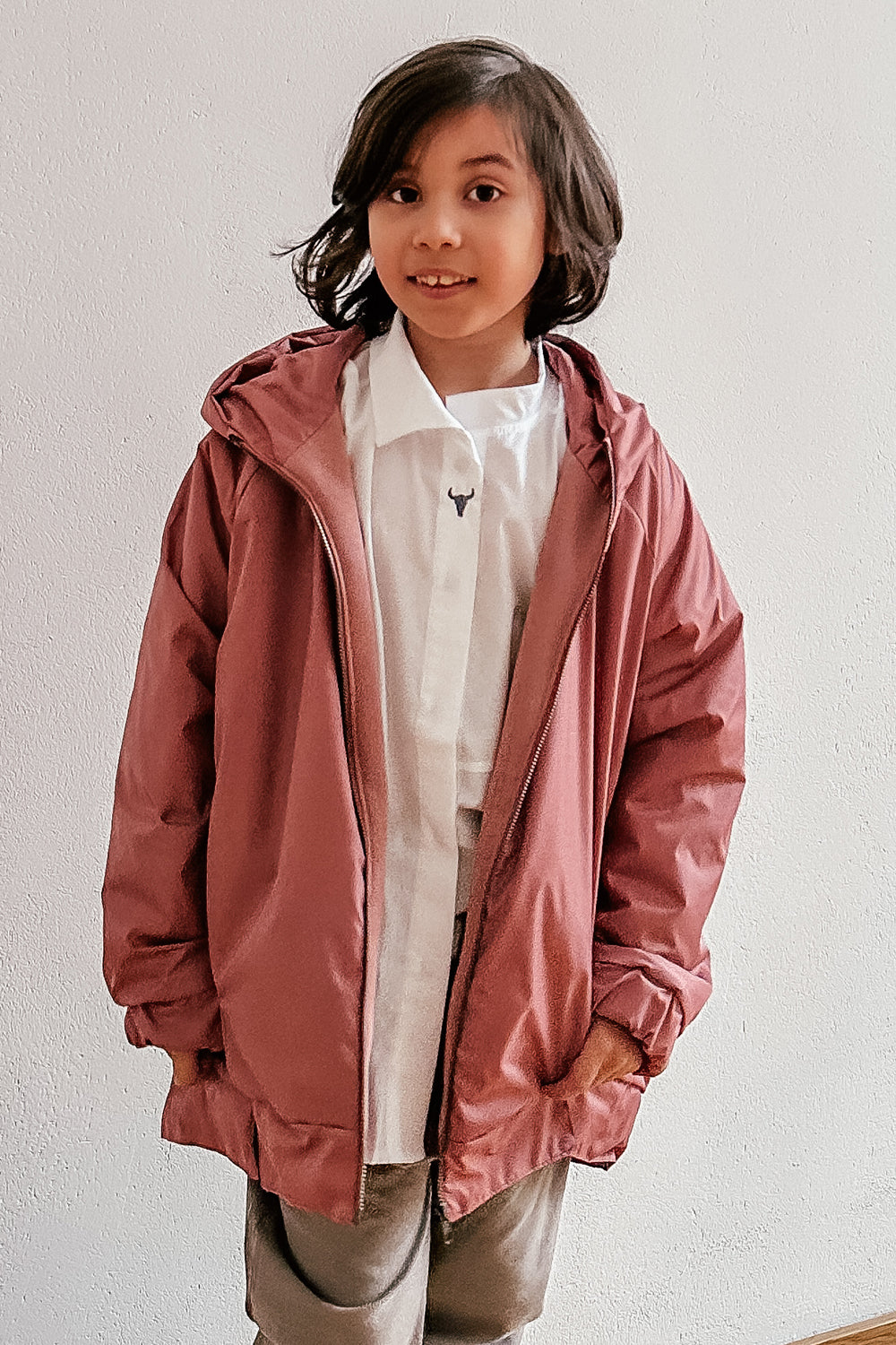 wiosenna kurtka dziecięca - FLASH COAT raspberry
