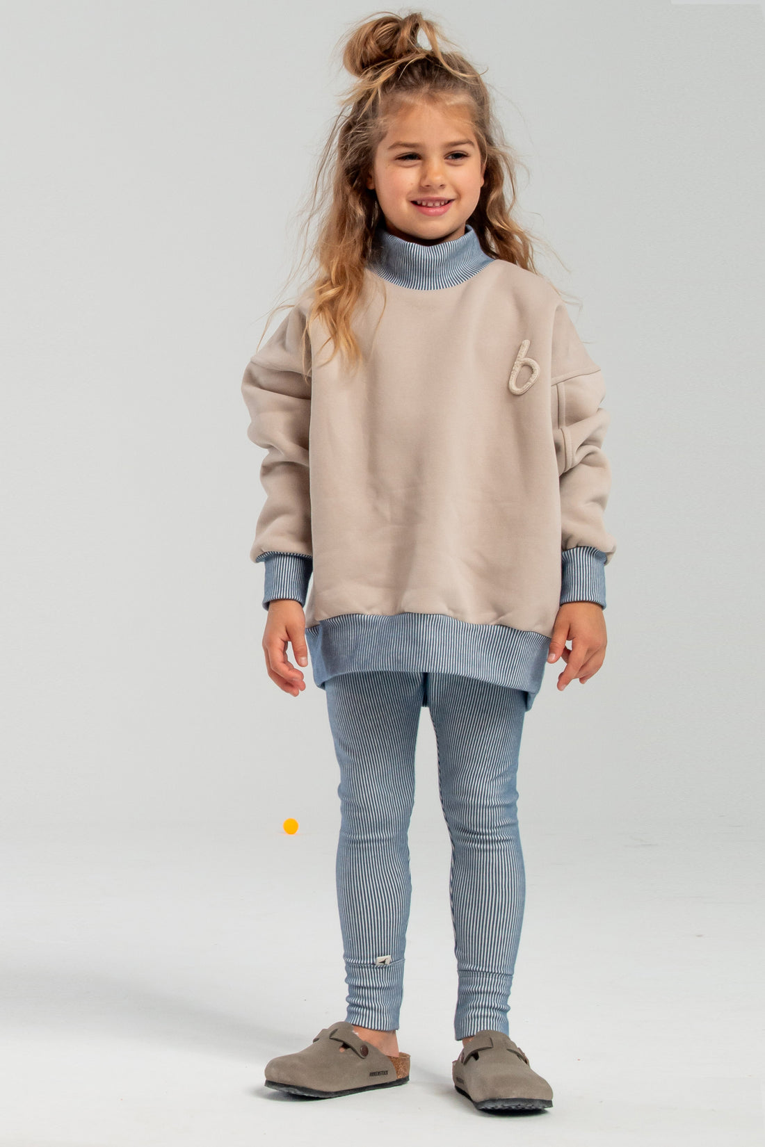getry dziecięce- STRIPED BLUE LEGGINS