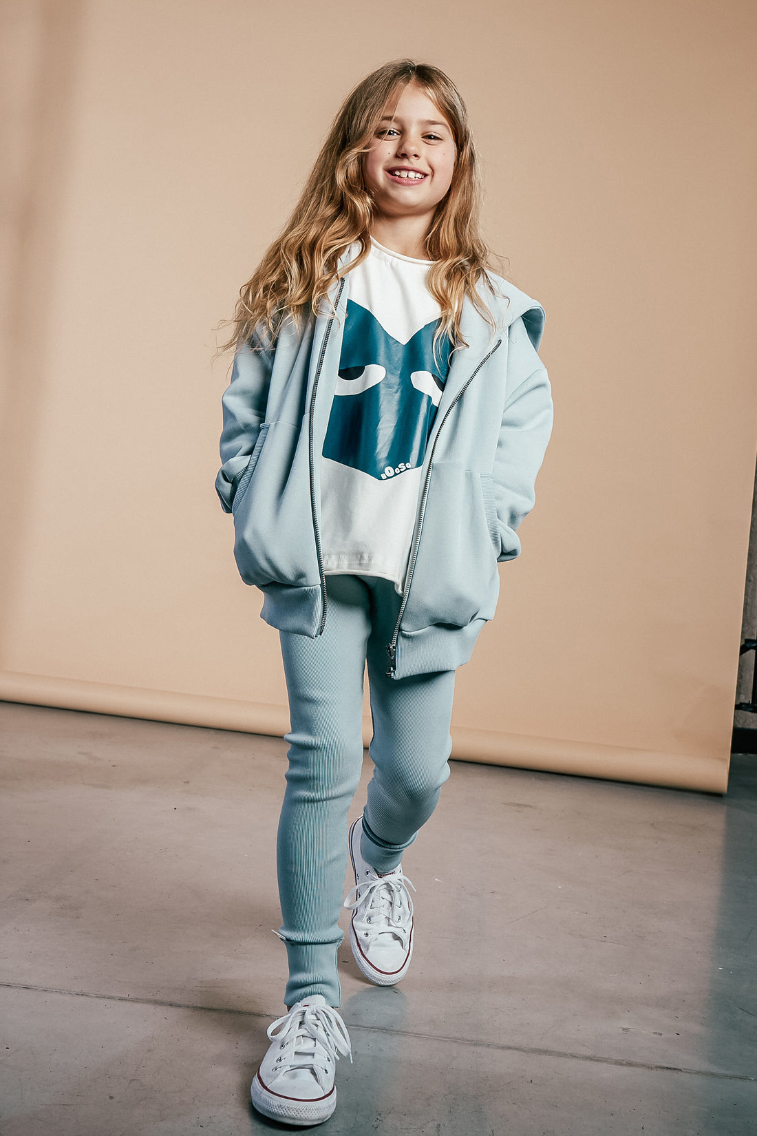 getry dziecięce- RIBB LEGGINS light blue