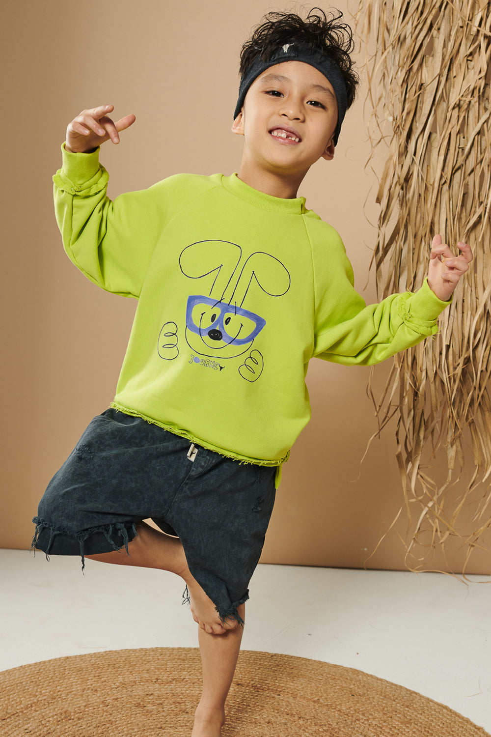 bluza dziecięca- Lime sweatshirt