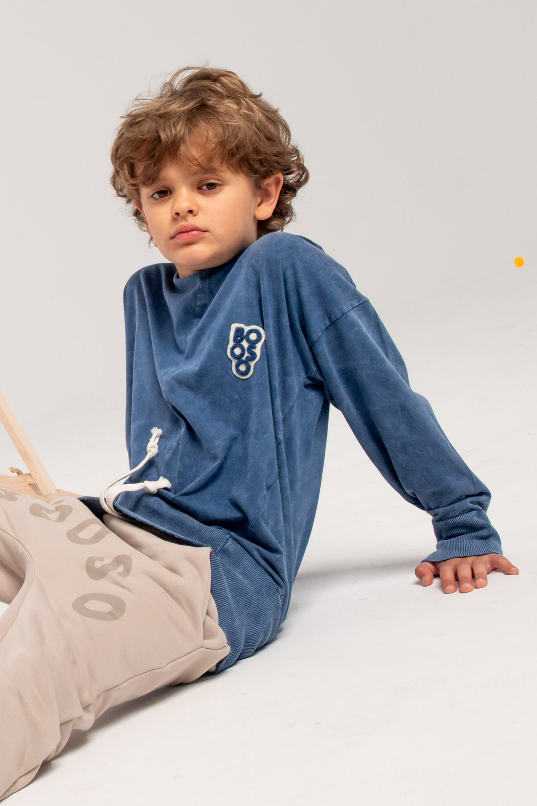 koszulka dziecięca- VINTAGE WELT LONGSLEEVE dark blue