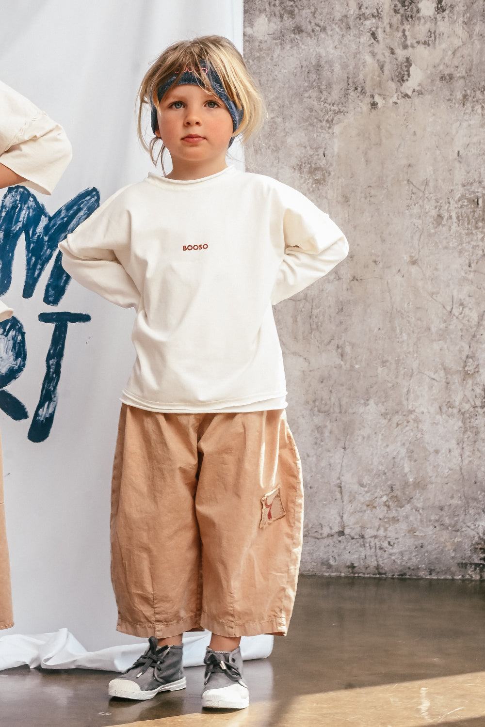 koszulka dziecięca- BOXY LONGSLEEVE ECRU