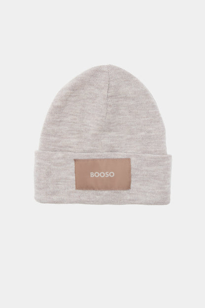 czapka dziecięca- MERINO BEANIE beige/brown