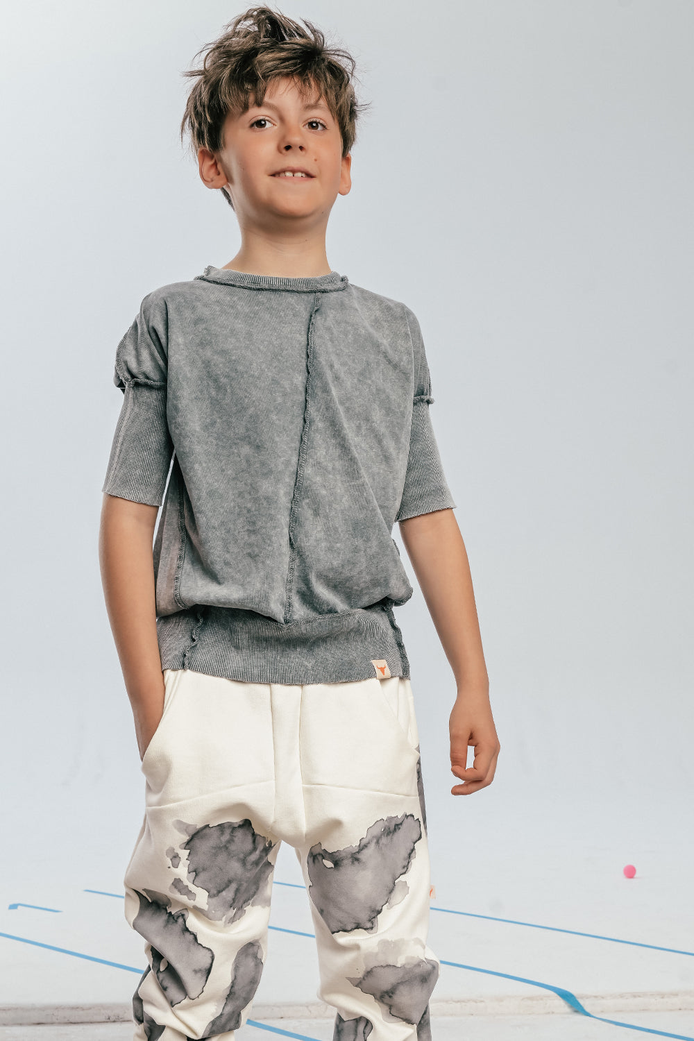 koszulka dziecięca-  ACID WELT TEE light gray