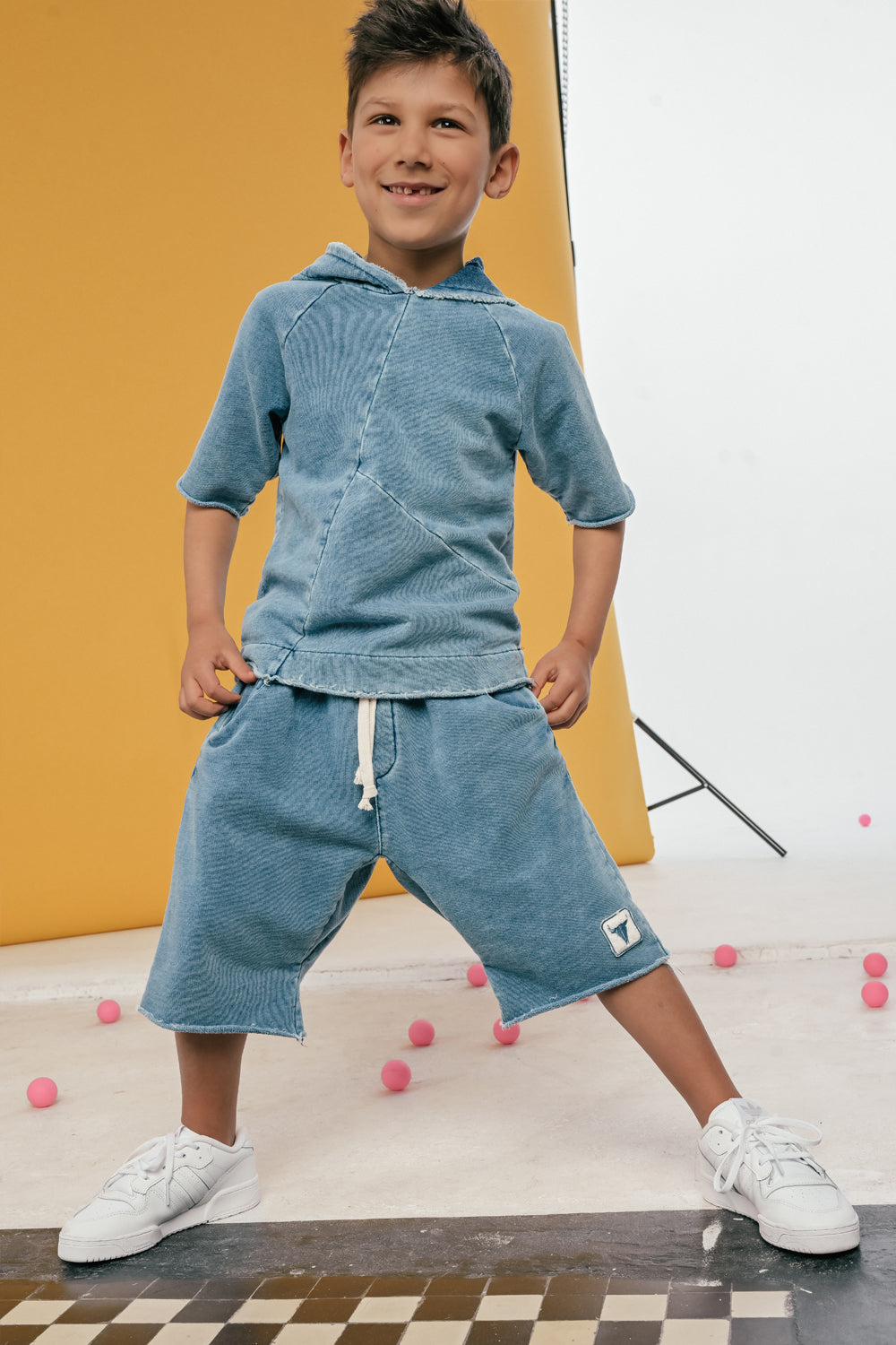 szorty dziecięce - INDYGO SHORTS indygo