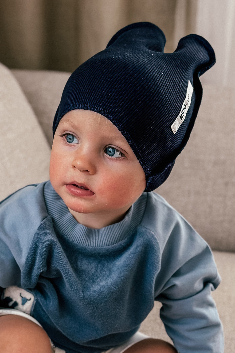 czapka dziecięca- SIMPLE RIBBING BEANIE navy