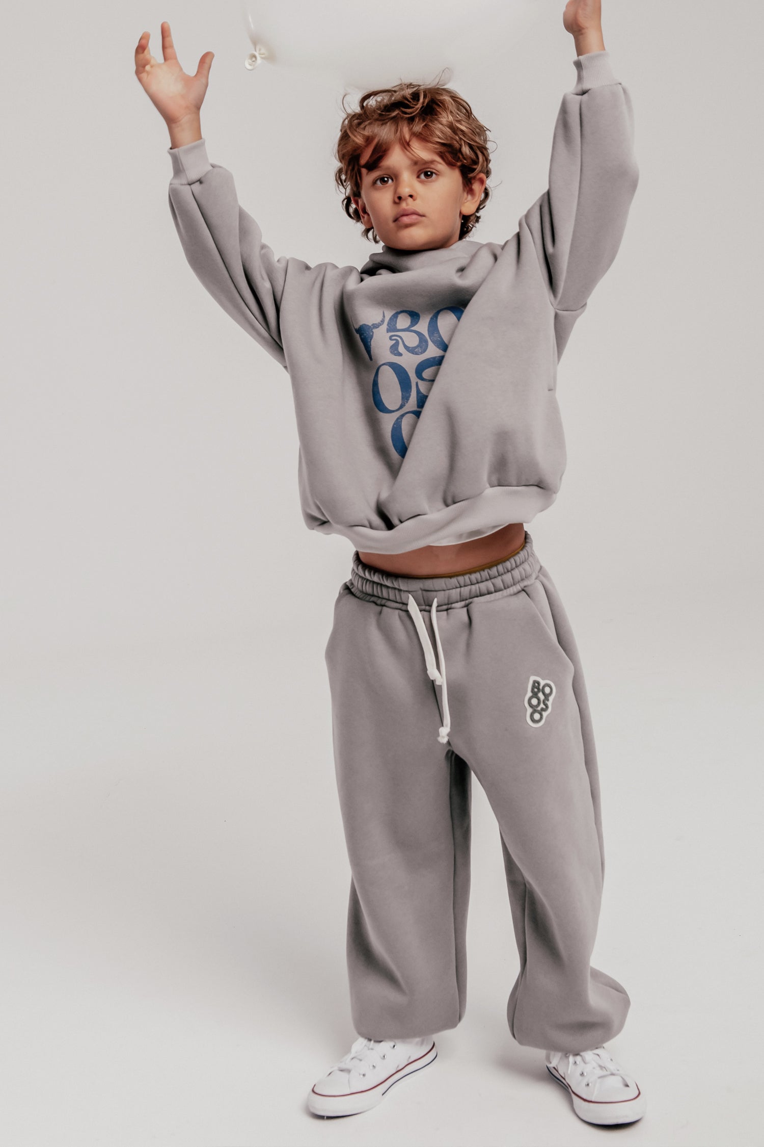 spodnie dziecięce- WARM WIDE PANTS grey