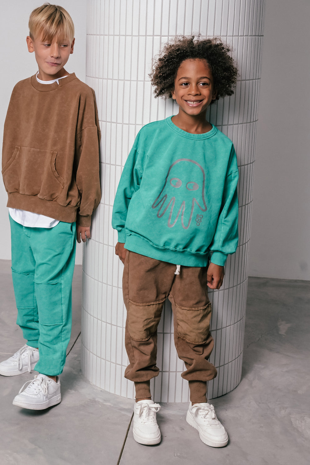 spodnie dziecięce - ACID PATCH PANTS nuts