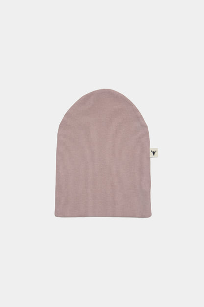 czapka dziecięca- RIBBING BEANIE WINTER dusty pink