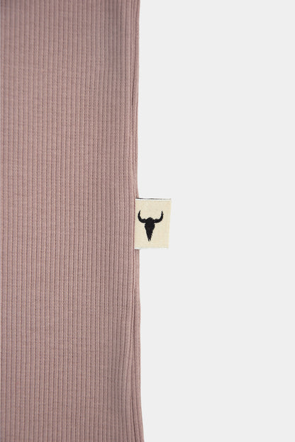 komin dziecięcy- RIBBING TUBE dusty pink