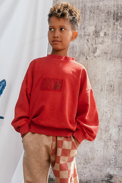 bluza dziecięca- SIMPLE  SWEATSHIRT RED