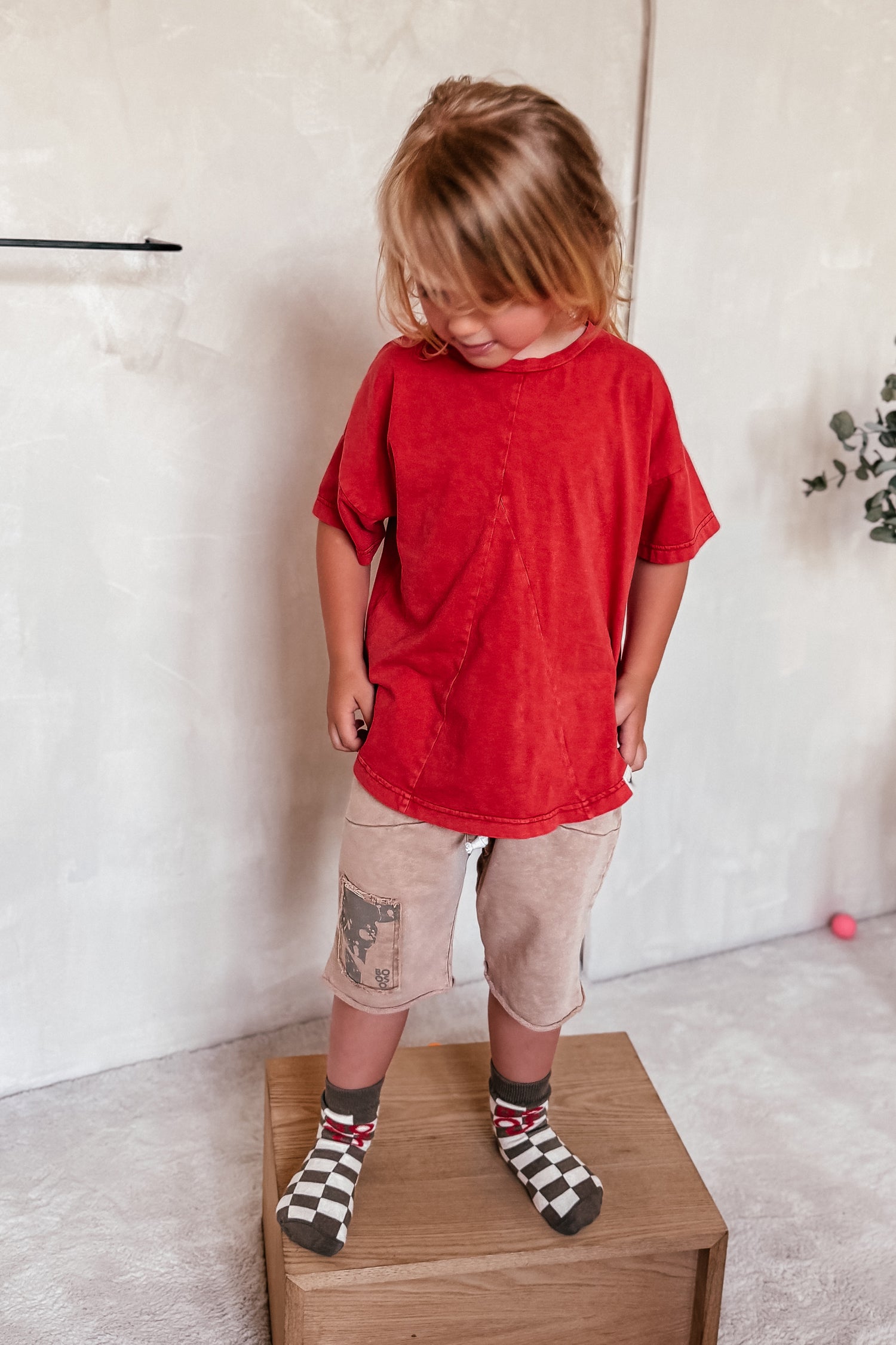 koszulka dziecięca- SHAPE RED TEE