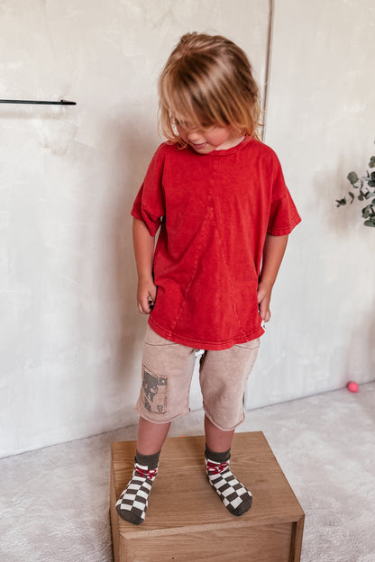 koszulka dziecięca- SHAPE RED TEE