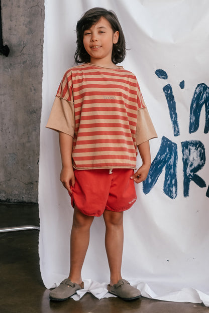szorty dziecięce- SAND SHORTS red