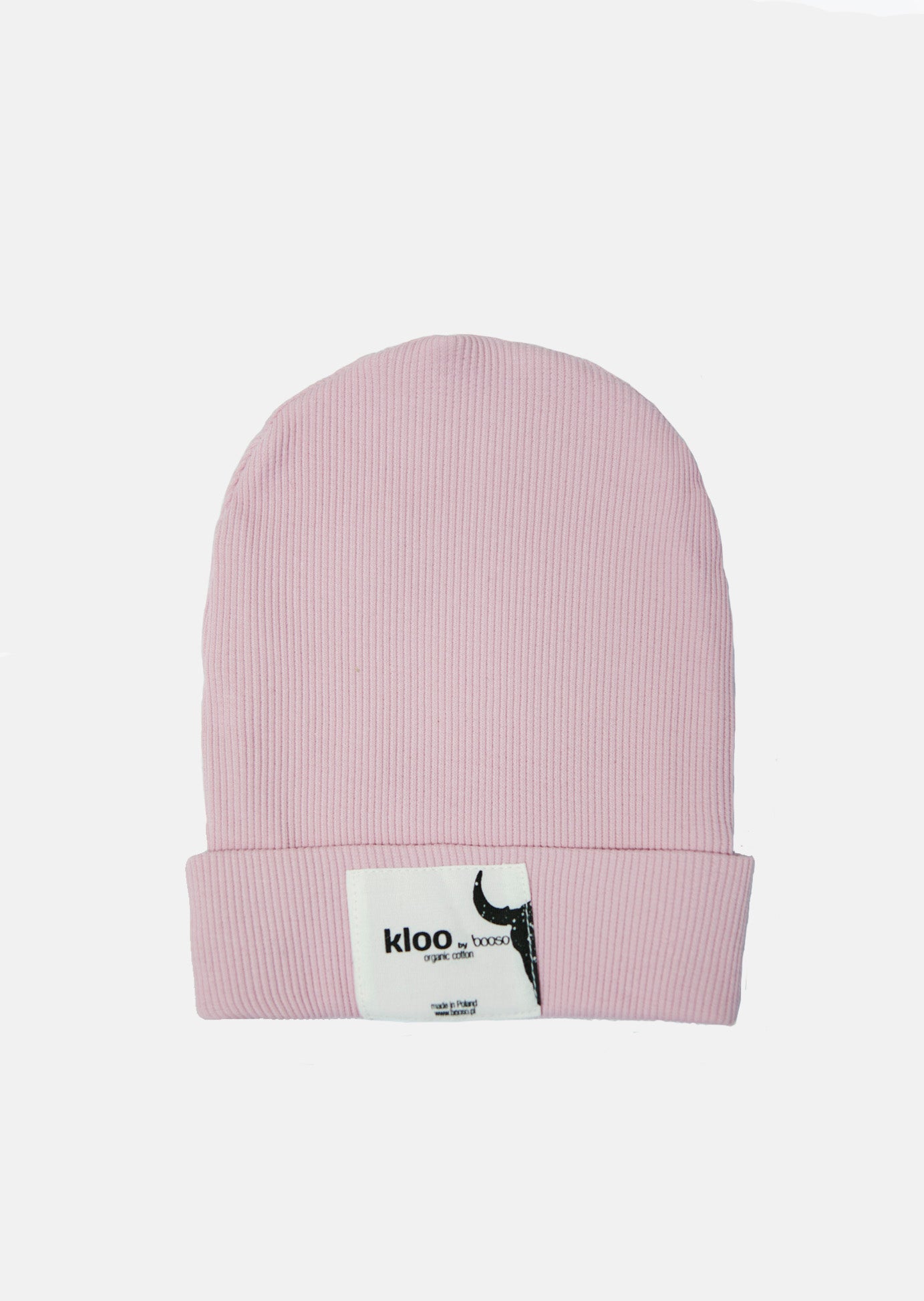 czapka dziecięca- RIBBING BISON BEANIE light pink