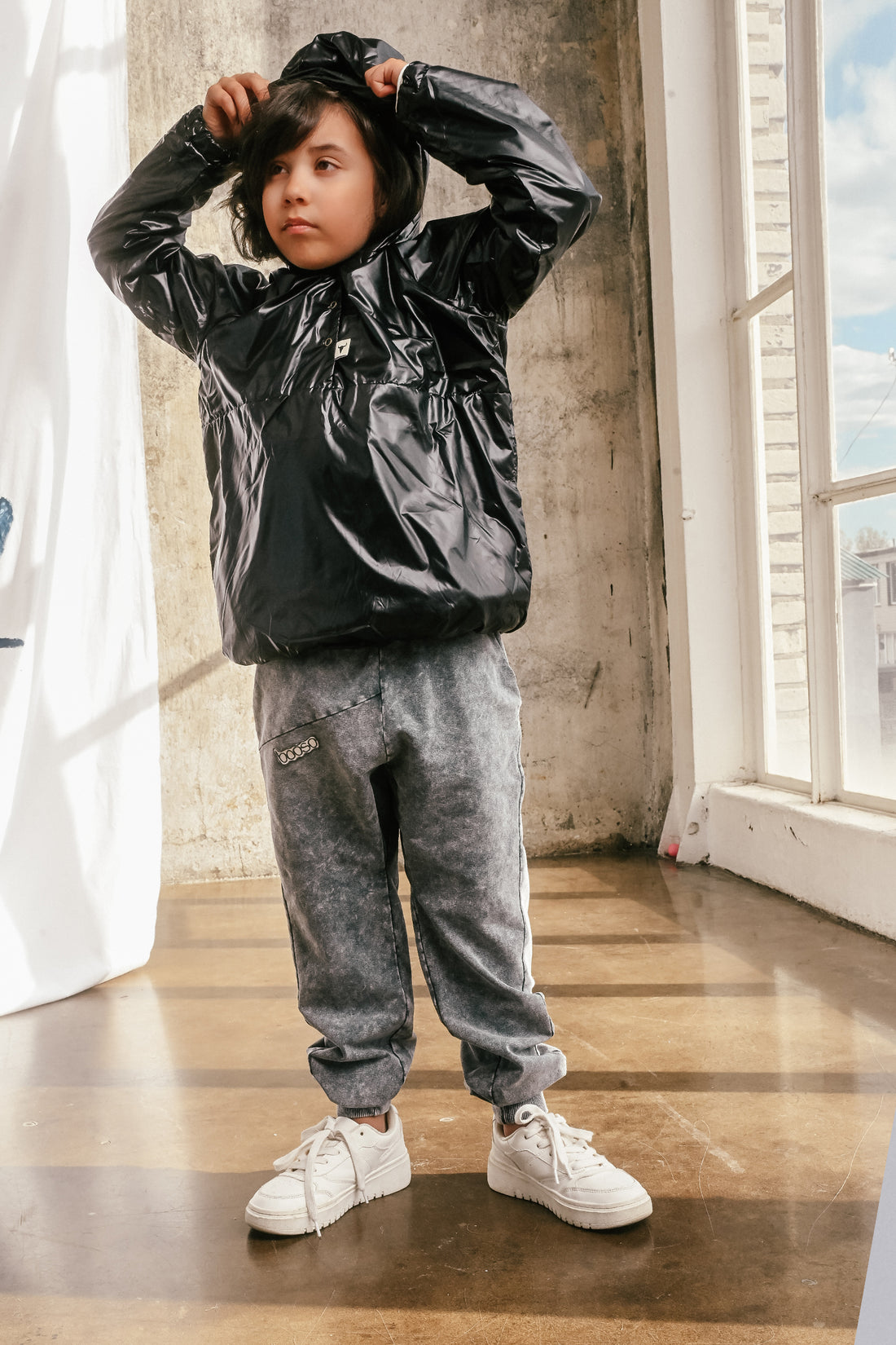 spodnie dziecięce- SHAPE PANTS GRAY
